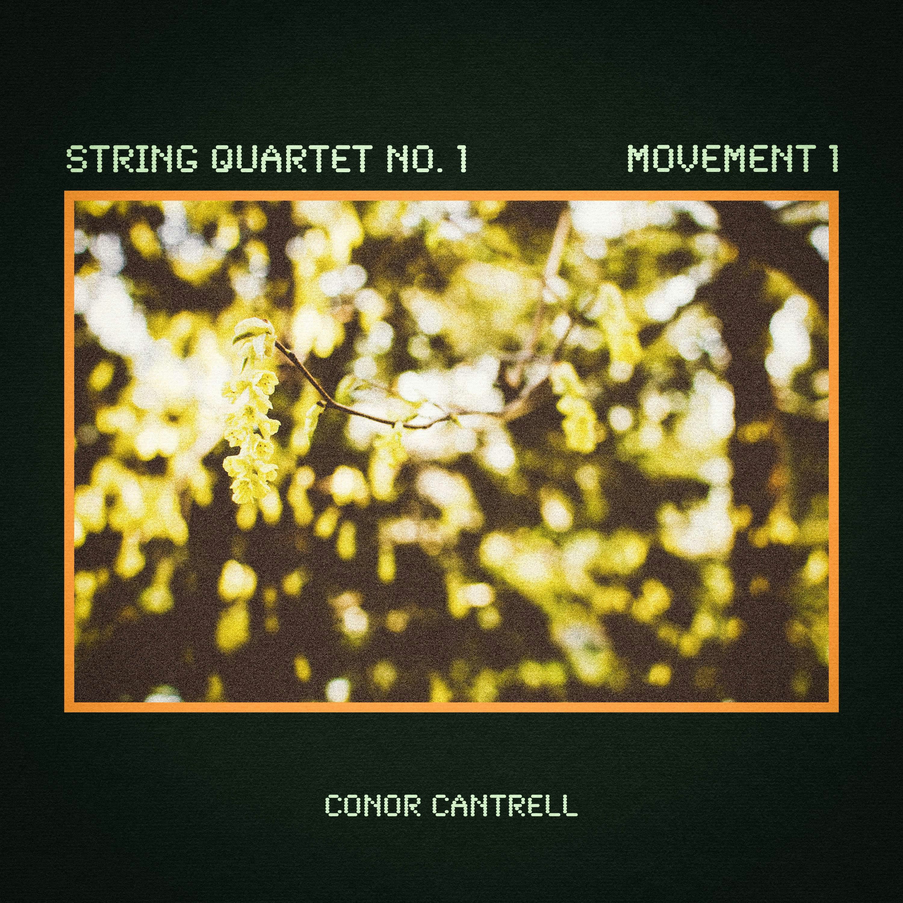 Cover art for String Quartet No. 1, Movement 1 by Conor Cantrell