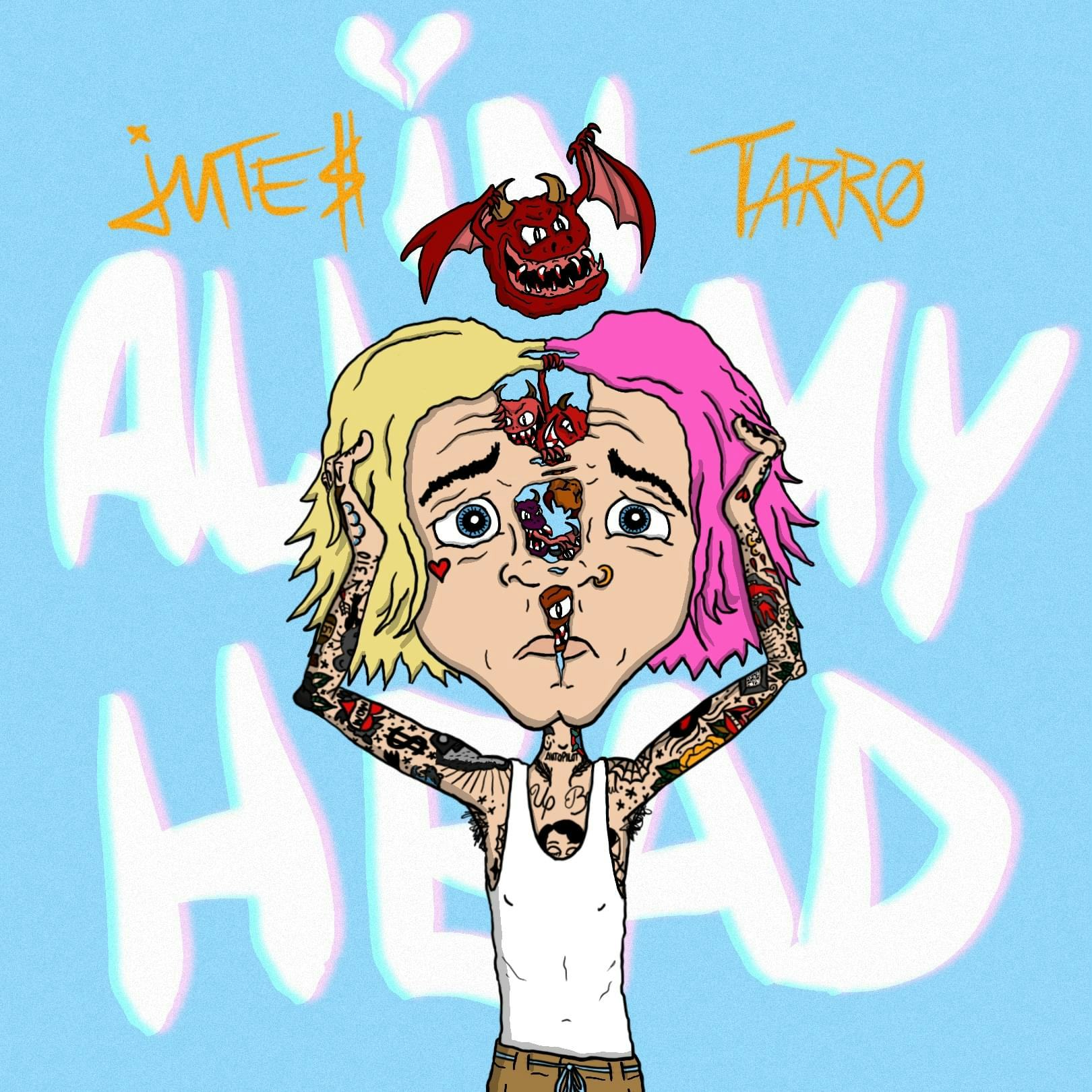Cover art for jutes x tarro - all in my head by jutes