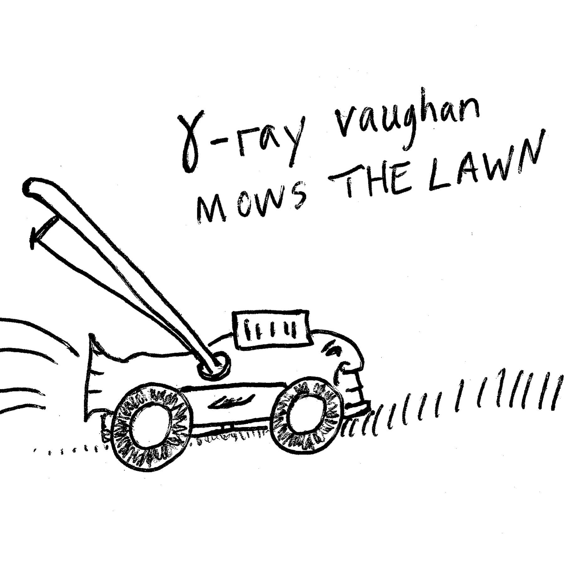 Cover art for γ-Ray Vaughan Mows the Lawn by Nikki Nair