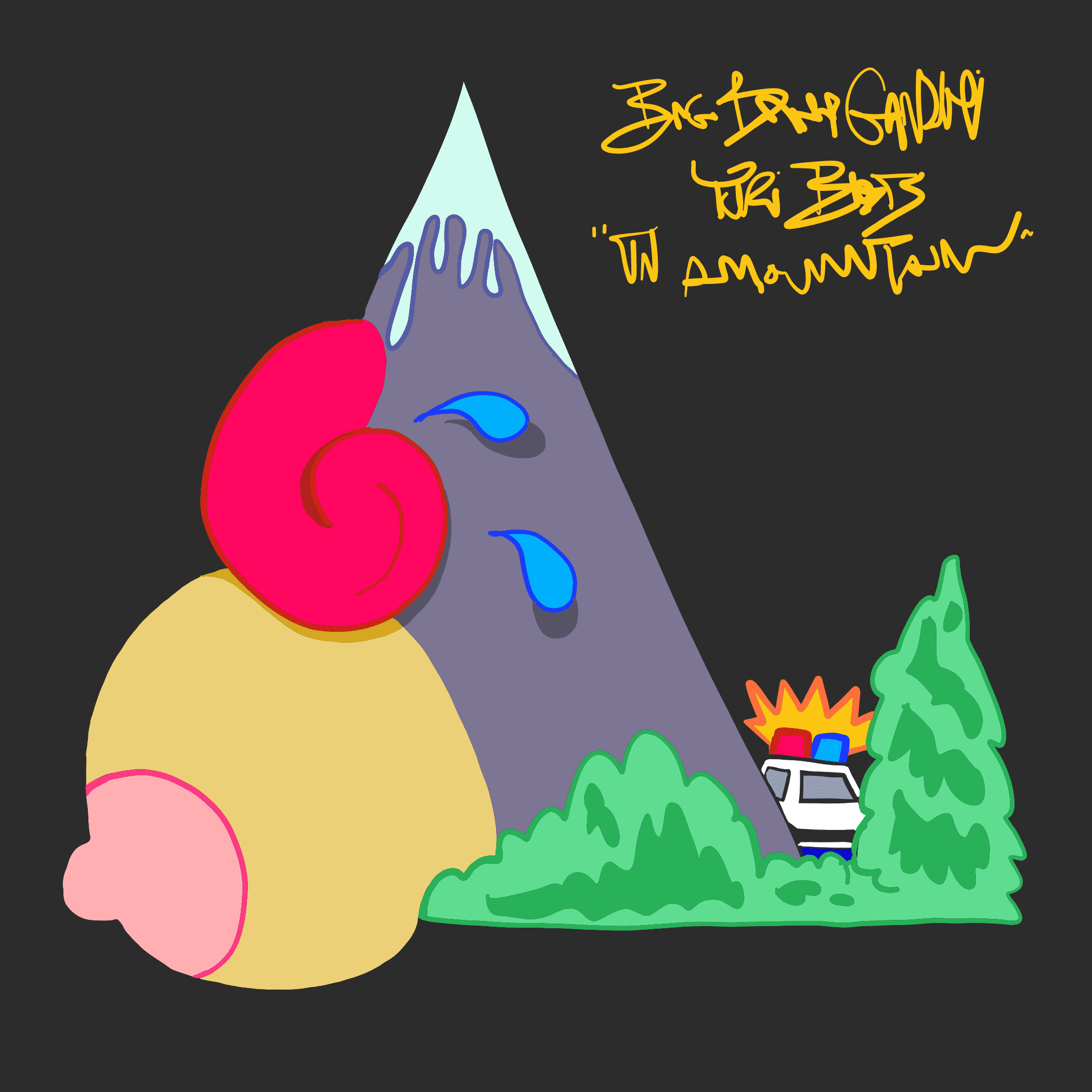 Cover art for On A Mountain Featuring Big Baby Gandhi by yuri beats